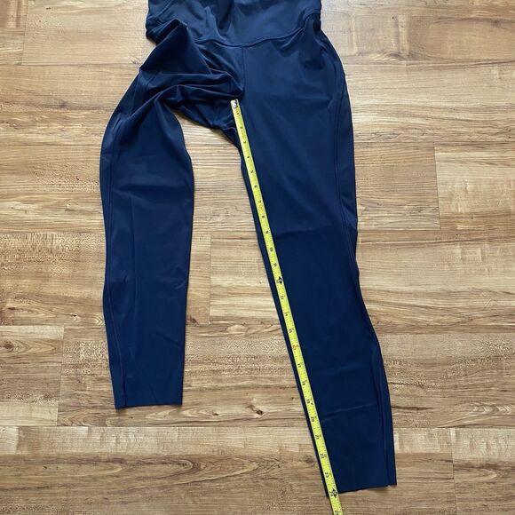 Lululemon 6 Navy Blue Base Pace High-Rise NULU Cropped Tight Yoga Run Athleisure - Picture 9 of 16